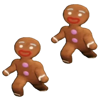 🤩 Gingerbread Man Shrek gingerbread man, shrek, cartoon, cookie, character, animated, fairy tale whatsapp sticker