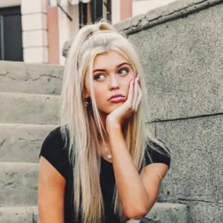 🔥 Loren Gray Loren Gray, Influencer, Berühmtheit, Blond, Jung telegram sticker