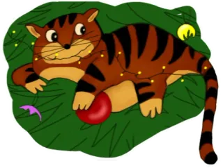 😼 harimau, binatang, kucing, tahun baru, natal whatsapp sticker