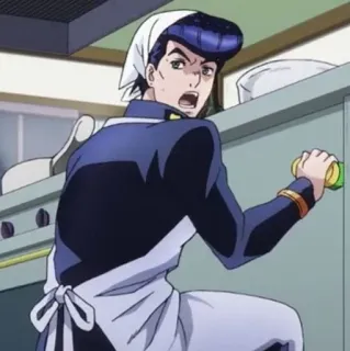 💎 Koichi Hirose JoJo's Bizarre Adventure อนิเมะ, โคอิจิ, โจโจ้, การผจญภัยสุดพิสดาร, ตัวละคร telegram sticker