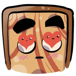 😍 tình yêu, trái tim, dễ thương, hoạt hình, biểu tượng cảm xúc, kawaii, âu yếm telegram sticker