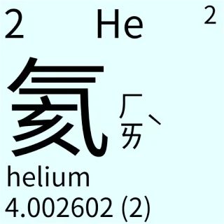 🇹🇼 He Element, Helium, Wissenschaft, Periodensystem, Chemie telegram sticker