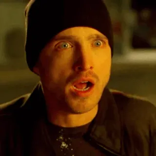 🌓 Jesse Pinkman Breaking Bad tv, shocked, surprised, jesse, pinkman telegram sticker