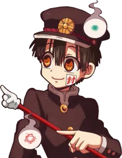 👈 Hanako Toilet-bound Hanako-kun Anime, Manga, Fantôme, Surnaturel, École telegram sticker