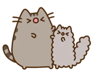 😫 Pusheen cat, cute, sticker, animals whatsapp sticker