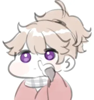 🏖 chibi, cute, anime, cartoon, illustration, drawing telegram sticker