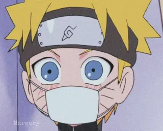 🍥 Naruto Аниме, Ниндзя, Мультфильм, Милый, Маска telegram sticker
