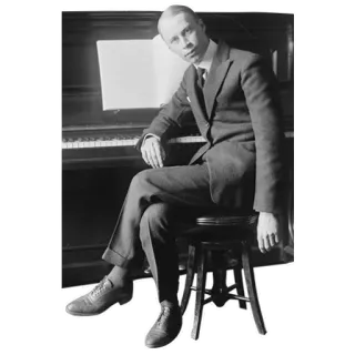 👉 man, piano, music, composer, portrait telegram sticker