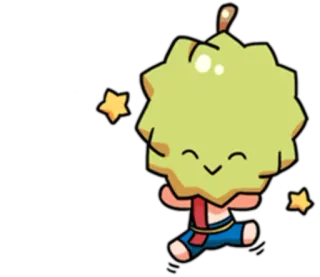 😊 owoce, kreskówka, słodkie, postać telegram sticker