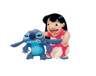 😐 Stitch Lilo & Stitch disney, dibujos animados, lilo, alien, película telegram sticker