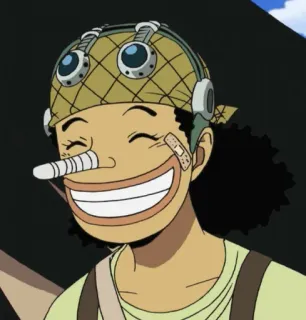 🎨 Usopp One Piece ウソップ, ワンピース, アニメ, 漫画, 麦わらの一味, 狙撃手 telegram sticker