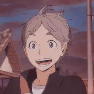 😃 Sugawara Koushi Haikyuu Anime, Haikyuu, Sugawara, Koushi Sugawara, Karasuno, Passeur, Souriant telegram sticker