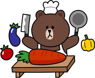 Brown & Cony :: @line_stickers whatsapp stickers