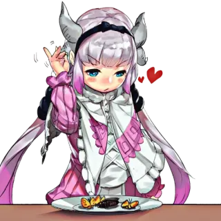 🐉 Kanna Kamui Miss Kobayashi's Dragon Maid Anime, Dragón, Kanna Kamui, Lindo, Dibujos animados, Manga telegram sticker