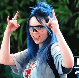 🕸 Billie Eilish Billie Eilish, Musik, Sängerin, Promi telegram sticker
