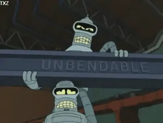 💪 Bender Futurama UNBENDABLE robot, cartoon, futurama, bender, unbendable telegram sticker