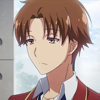 ⭐ Ayanokoji Kiyotaka Classroom of the Elite Anime, Classroom of the Elite, Ayanokoji Kiyotaka, Sekolah, Karakter, Manga telegram sticker