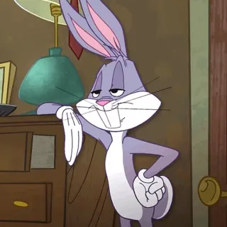 🥕 Bugs Bunny Looney Tunes bugs bunny, looney tunes, dibujos animados, conejo, personaje telegram sticker