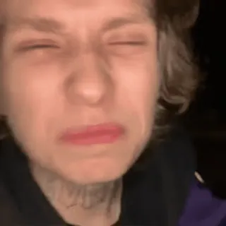 🌟 llorando, triste, lágrimas, expresión, molesto telegram sticker