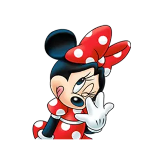 😊 Minnie Mouse Cartone animato, Topo, Disney, Femmina, Personaggio telegram sticker