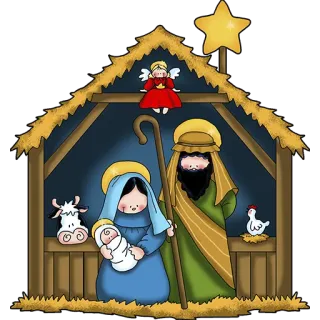 christmas telegram stickers