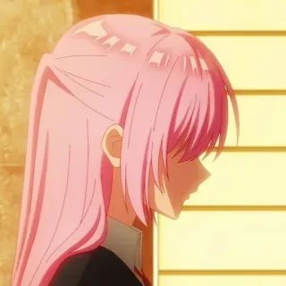 🐻 Anime, Mädchen, pinke Haare, Profil telegram sticker