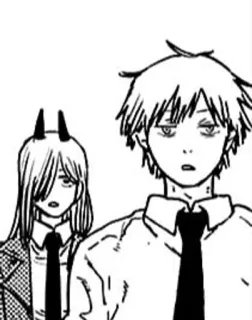 🌟 Denji Chainsaw Man Anime, Manga, Chainsaw Man, Denji, Power, Demonio, Personaje, Arte telegram sticker
