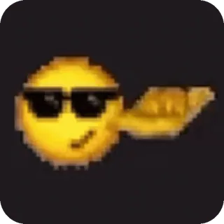 🌟 Эмодзи, Круто, Солнцезащитные очки telegram sticker