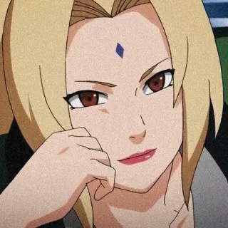 🥋 Tsunade Naruto anime, female, blonde, ninja telegram sticker