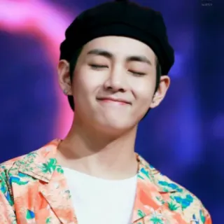 😍 V kpop, bts, cantante, celebridad, retrato, música telegram sticker