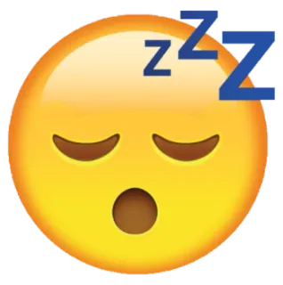 😴 ZZZ sleeping, emoji, tired, zzz telegram sticker
