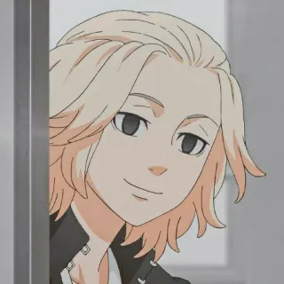 🙂 Manjiro Sano Tokyo Revengers anime, character, fanart, Manjiro Sano, Tokyo Revengers, manga telegram sticker
