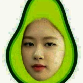 🥑 alpukat, makanan, buah, wajah, lucu, kocak, potret whatsapp sticker