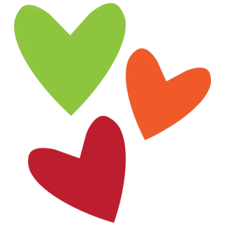 💚 сердце, любовь, цветной telegram sticker