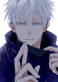 🤔 Gojo Satoru Jujutsu Kaisen อนิเมะ, มังงะ, โกะโจ ซาโตรุ, มหาเวทย์ผนึกมาร telegram sticker
