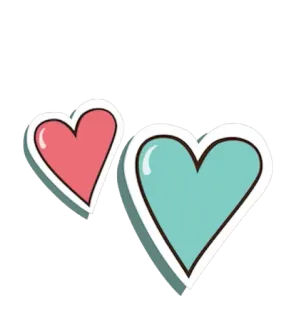 💕 сердце, любовь, милый, мультфильм, день святого валентина, наклейка, романтический, символ telegram sticker