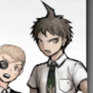 😡 Hajime Hinata Danganronpa Anime, Video game, Danganronpa, Hajime Hinata, Personagem, Mangá whatsapp sticker