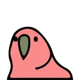 😱 귀여운, 블롭, 분홍색, 단순한, 만화, 캐릭터 whatsapp sticker