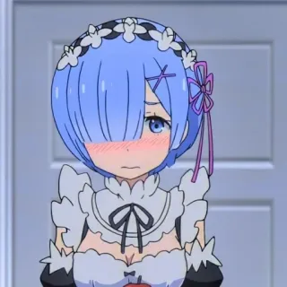 ✨ Rem Anime, Mignon, Maid, Rem, Re:Zero telegram sticker