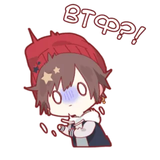 🤨 ВТФ?! anime, cartoon, surprise, shocked, emotion telegram sticker