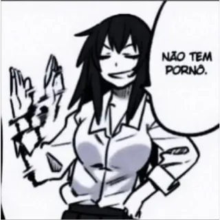 😞 NÃO TEM PORNO. Anime, Manga, Mujer, Personaje telegram sticker