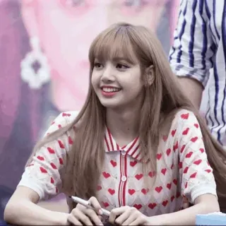 🍣 Lisa Lisa, Blackpink, K-Pop, Sängerin, Idol, Frau, lächelnd whatsapp sticker