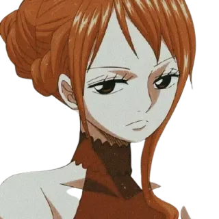 👑 Nami One Piece Anime, One Piece, Nami, Personnage whatsapp sticker
