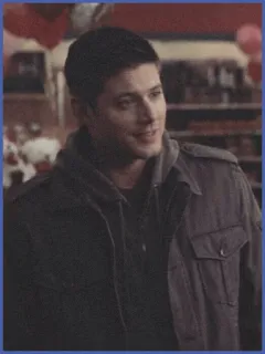 🎈 Dean Winchester Supernatural dean winchester, supernatural, tv show, character, smiling telegram sticker