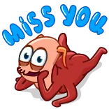 😉 Miss You Desenho animado, Saudades, Fofo, Peixe, Personagem, Emocional telegram sticker