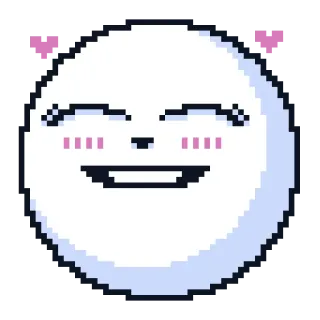 🥰 pixel art, cute, emoji, smile, happy, kawaii telegram sticker