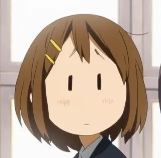 😢 anime, k-on, fofo, mangá, desenho animado, menina, personagem telegram sticker