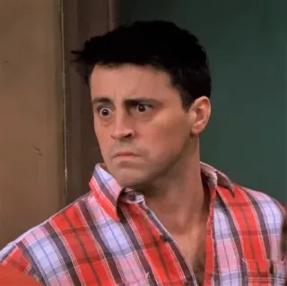 😠 Joey Tribbiani Friends Joey, Friends, Série TV, Personagem, Matt LeBlanc telegram sticker