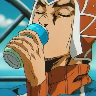 😁 Guido Mista JoJo's Bizarre Adventure 애니메이션, 음주, 캐릭터, 죠죠의 기묘한 모험, 귀도 미스타 telegram sticker