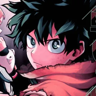😡 Izuku Midoriya My Hero Academia Animé, Manga, Héros, Superpouvoir, Étudiant, Personnage whatsapp sticker
